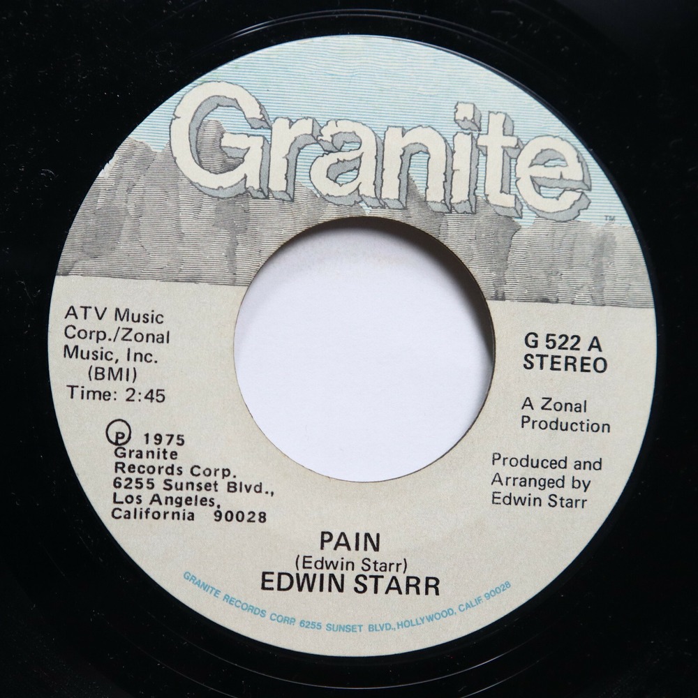 EDWIN STARR - PAIN / I'LL NEVER FORGET YOU - SOUL 45